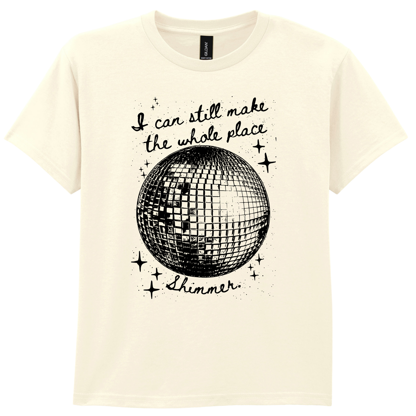 Mirror Ball | I can still make the whole place shimmer Black - T-shirt