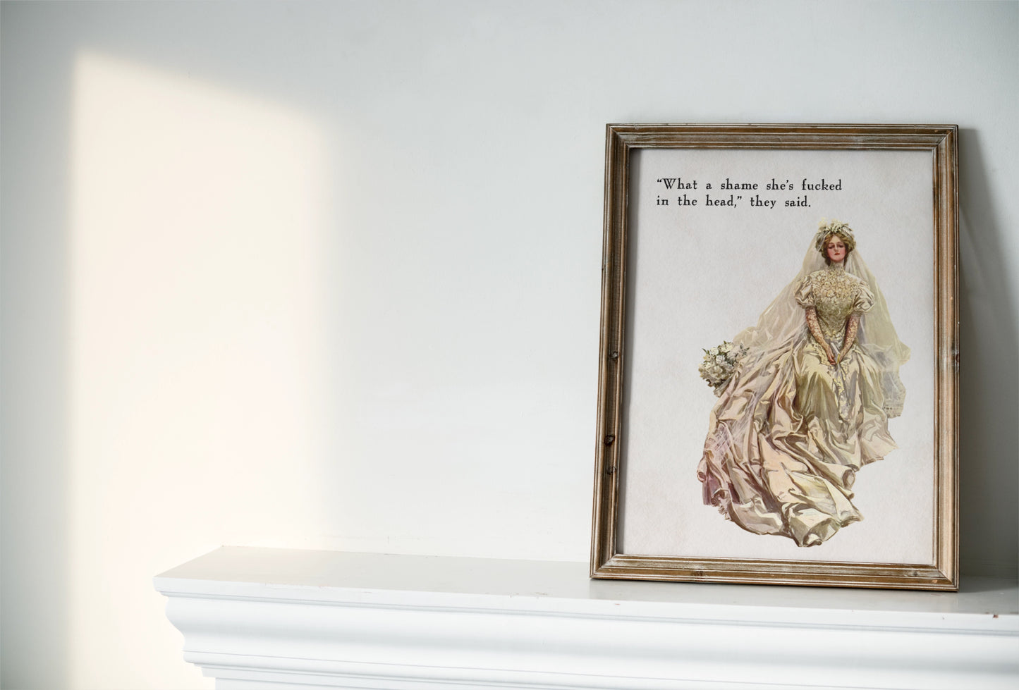 What a shame she's fu*ked in the head