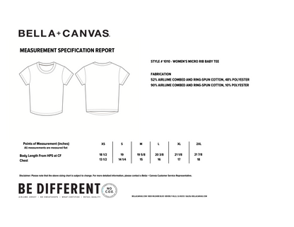 Pretty Girl Avenue Puff Print | Cropped Baby Tee