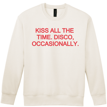 Kiss All The Time🪩 PUFF Print | Sweatshirt