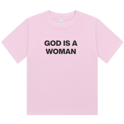 God Is A Woman | Fitted Baby Tee