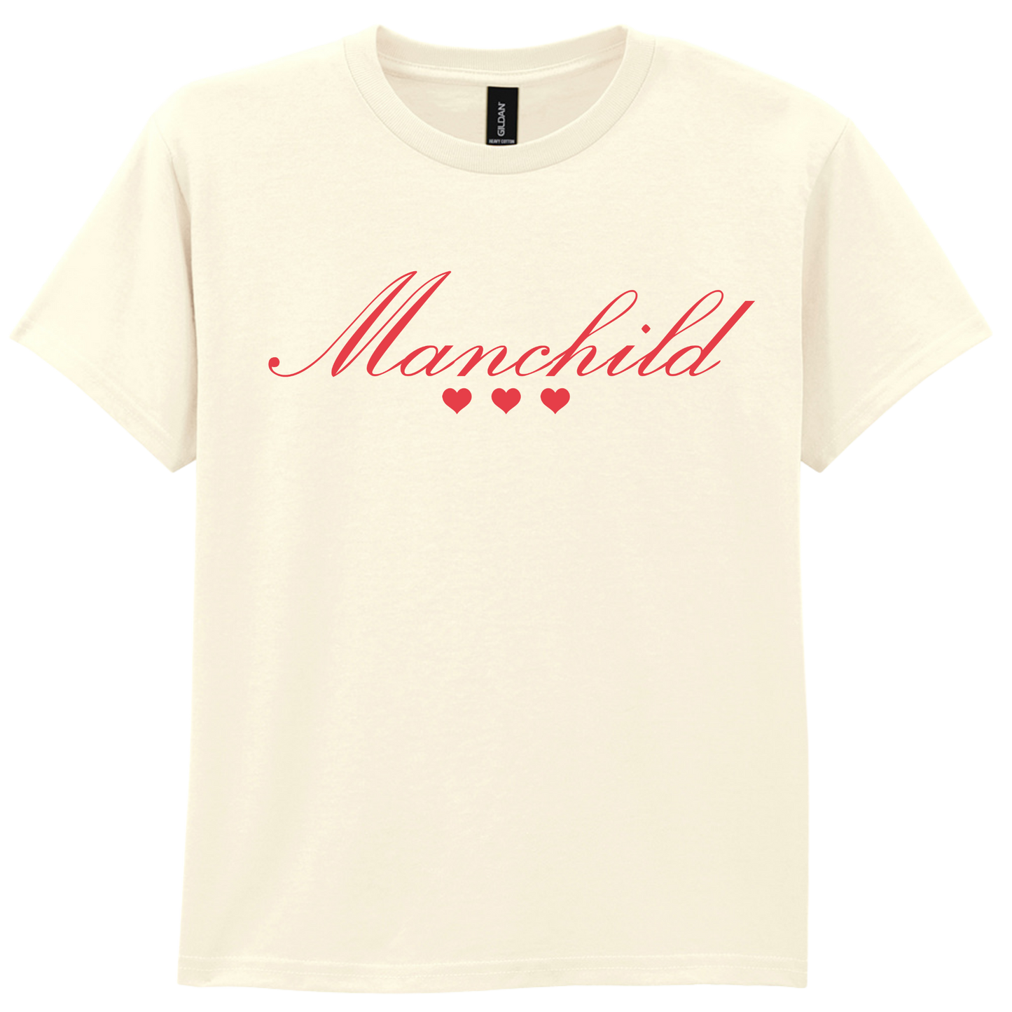 Manchild Puff Print| T-shirt