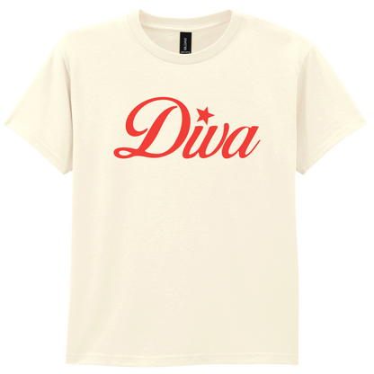 Diva Puff Print | Baby Tee