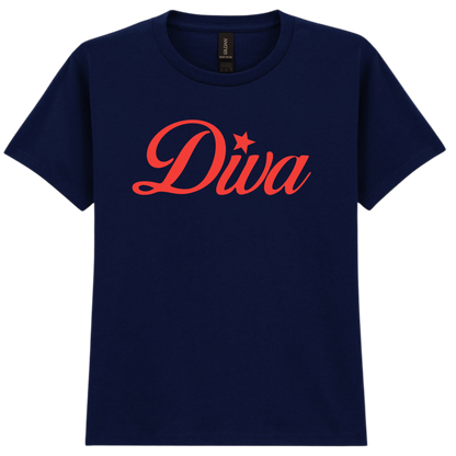 Diva Puff Print | Baby Tee