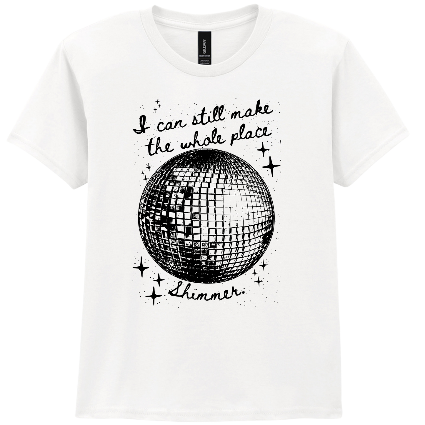 Mirror Ball | I can still make the whole place shimmer Black - T-shirt
