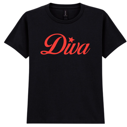 Diva Puff Print | Baby Tee