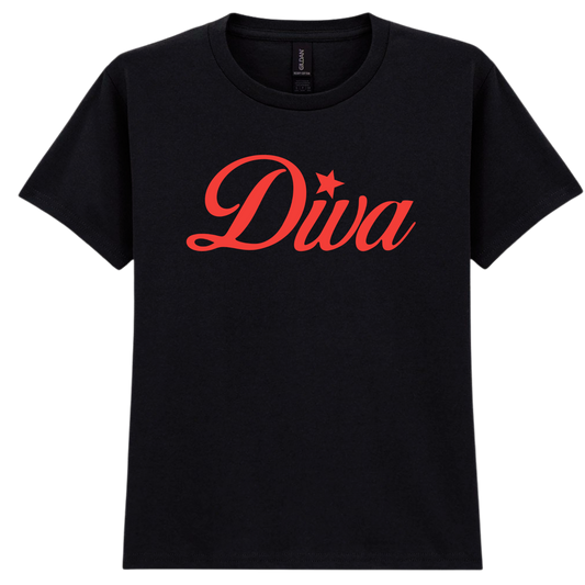 Diva Puff Print | Baby Tee