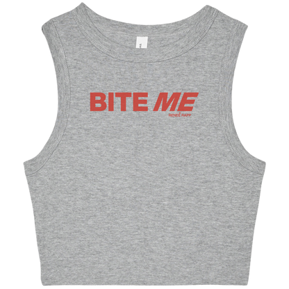 Bite Me Puff Print Crop Top