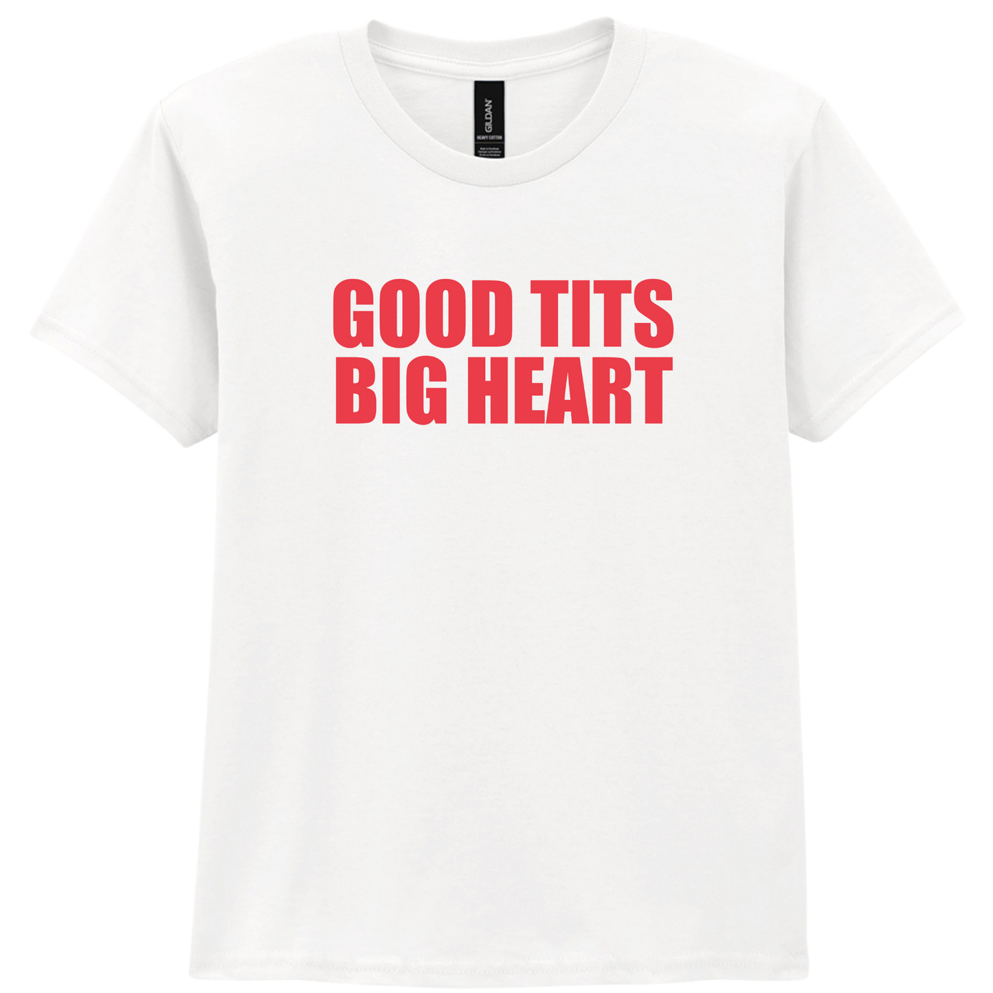 Good Tits Big Heart Puff Baby Tee