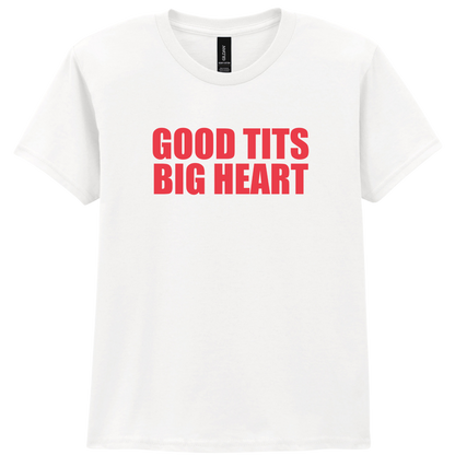 Good Tits Big Heart Puff Baby Tee