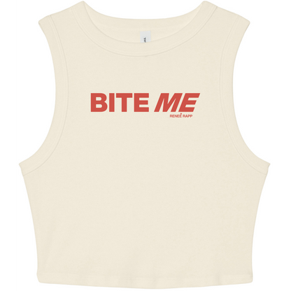 Bite Me Puff Print Crop Top