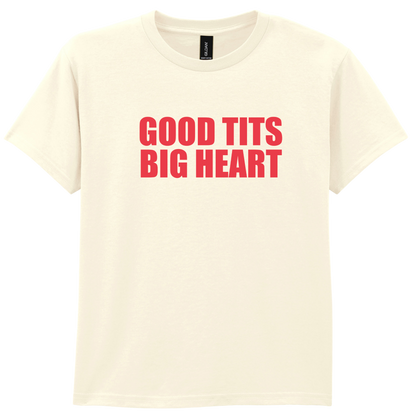 Good Tits Big Heart Puff Baby Tee