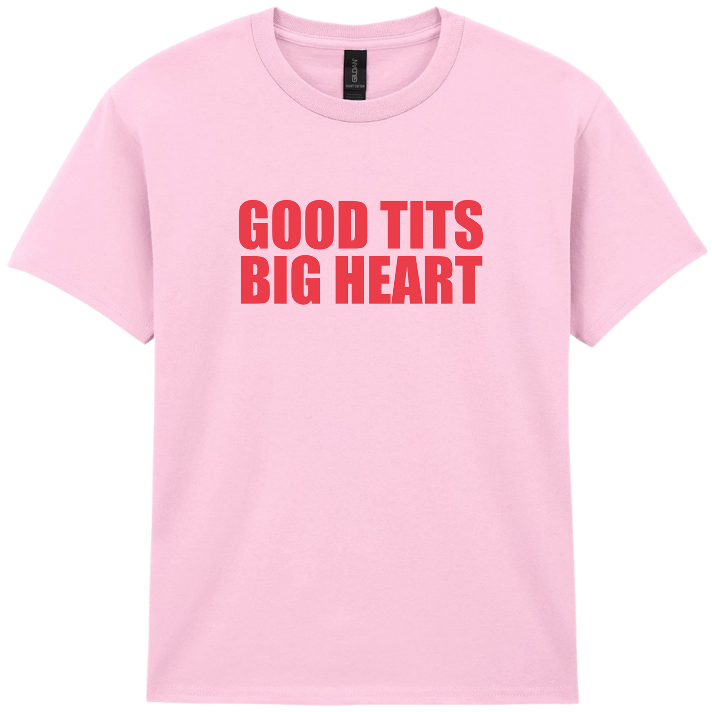 Good Tits Big Heart Puff Baby Tee