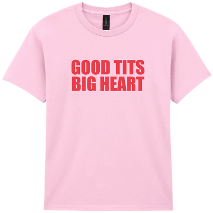 Good Tits Big Heart Puff Baby Tee