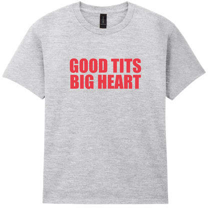 Good Tits Big Heart Puff Baby Tee