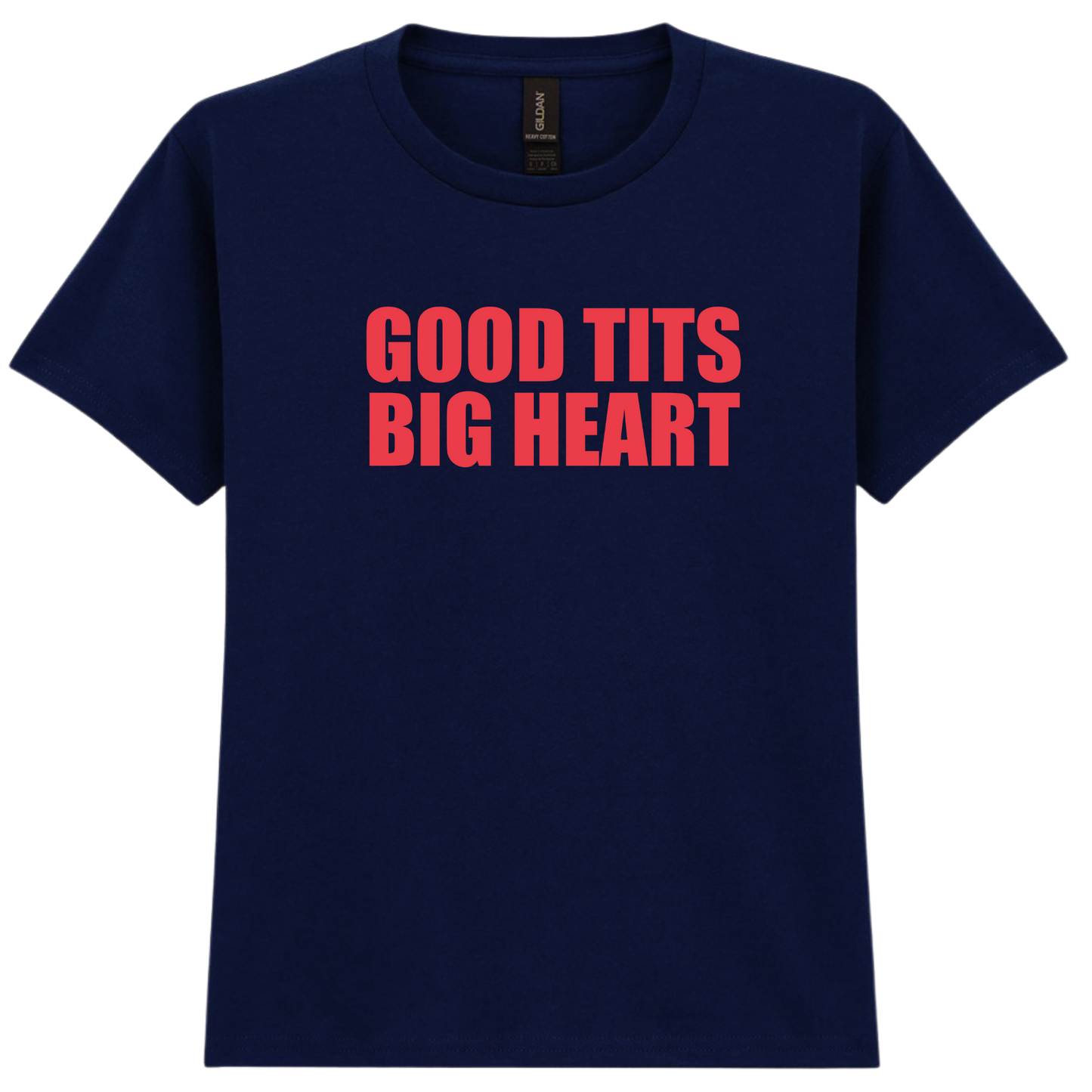 Good Tits Big Heart Puff Baby Tee