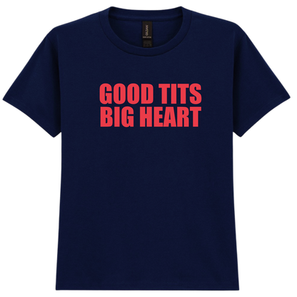 Good Tits Big Heart Puff Baby Tee