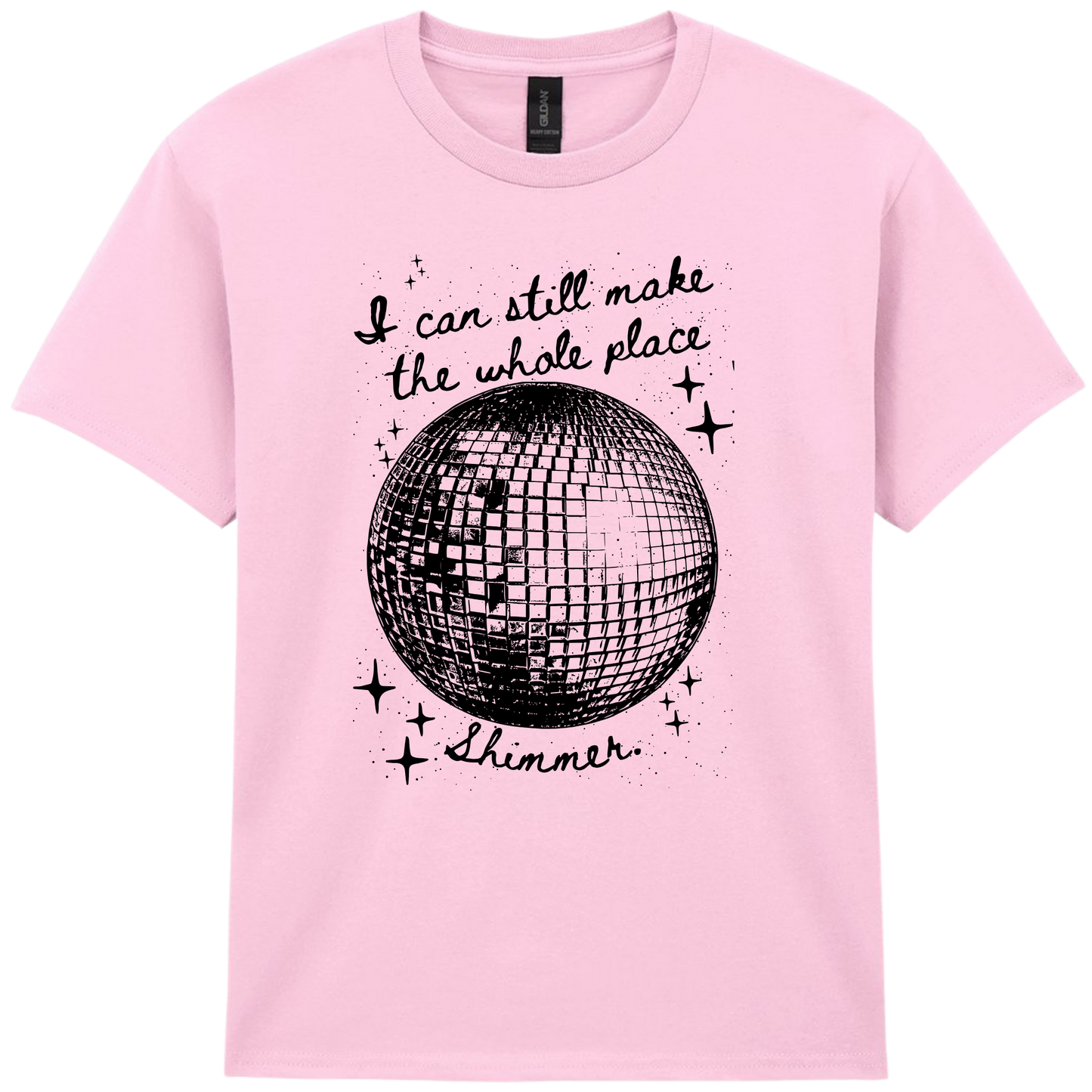 Mirror Ball | I can still make the whole place shimmer Black - T-shirt