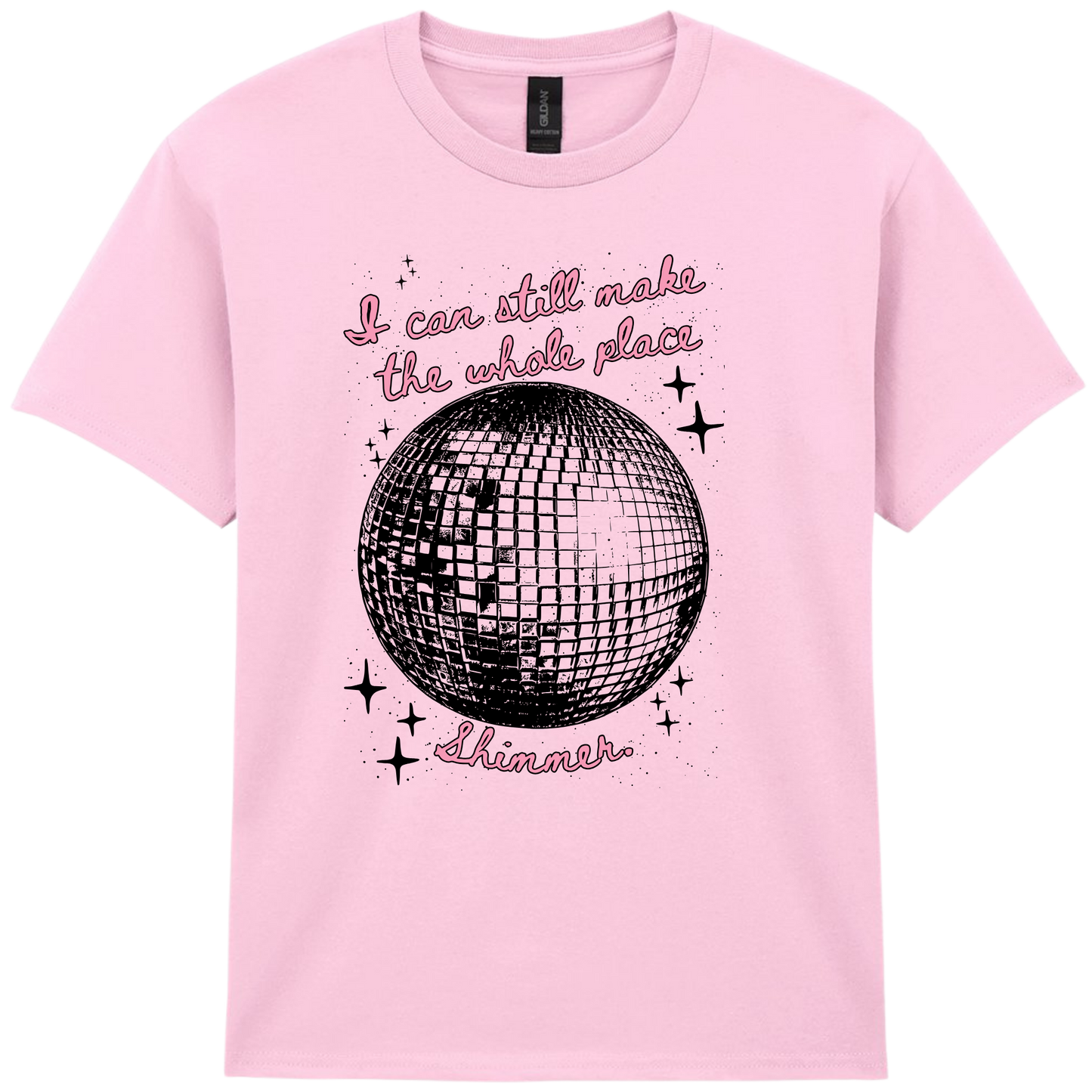 Mirror Ball | I can still make the whole place shimmer pink - T-shirt