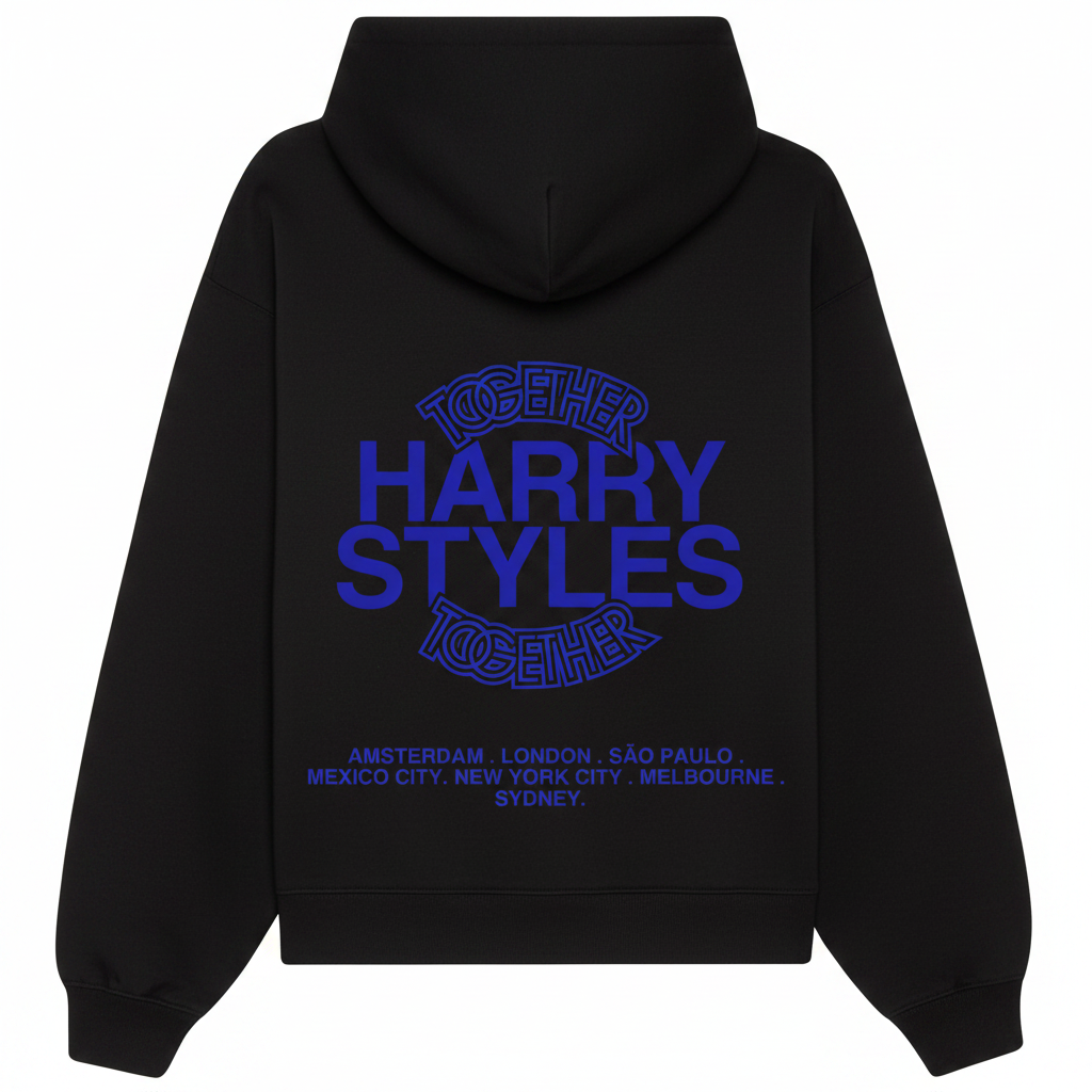 Together Together Blue Puff Print | Hoodie