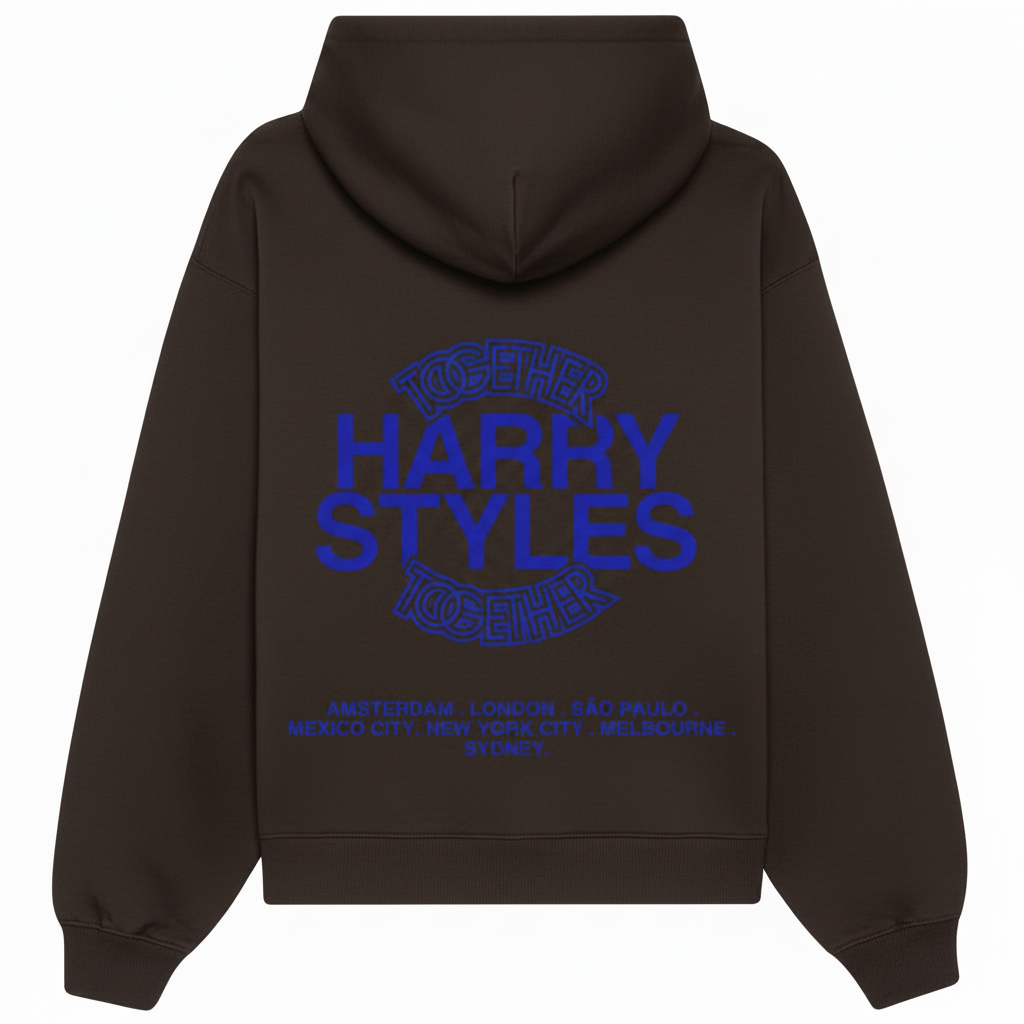 Together Together Blue Puff Print | Hoodie