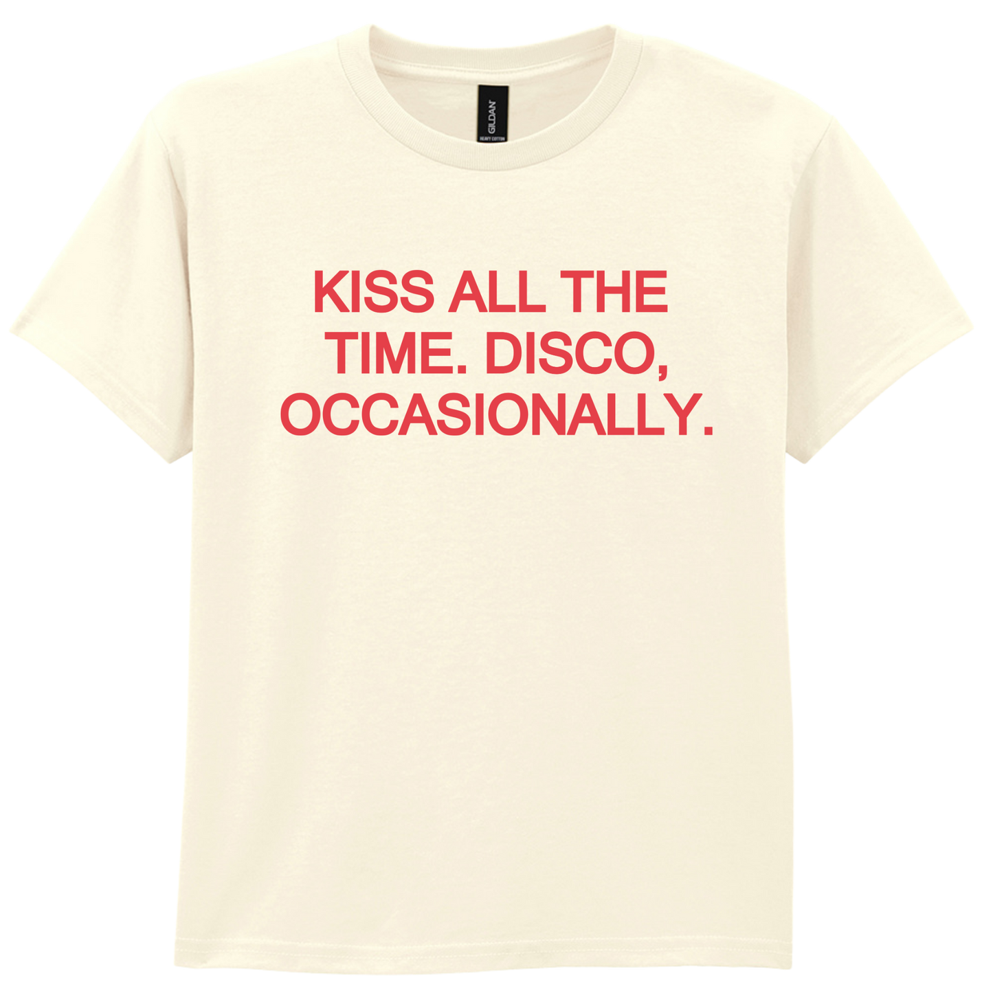 Kiss All The Time 🪩 PUFF Print | T-shirt