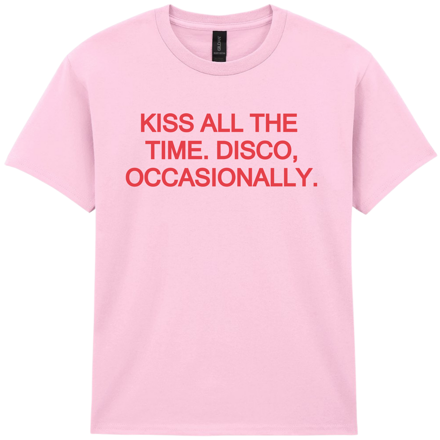 Kiss All The Time 🪩 PUFF Print | T-shirt