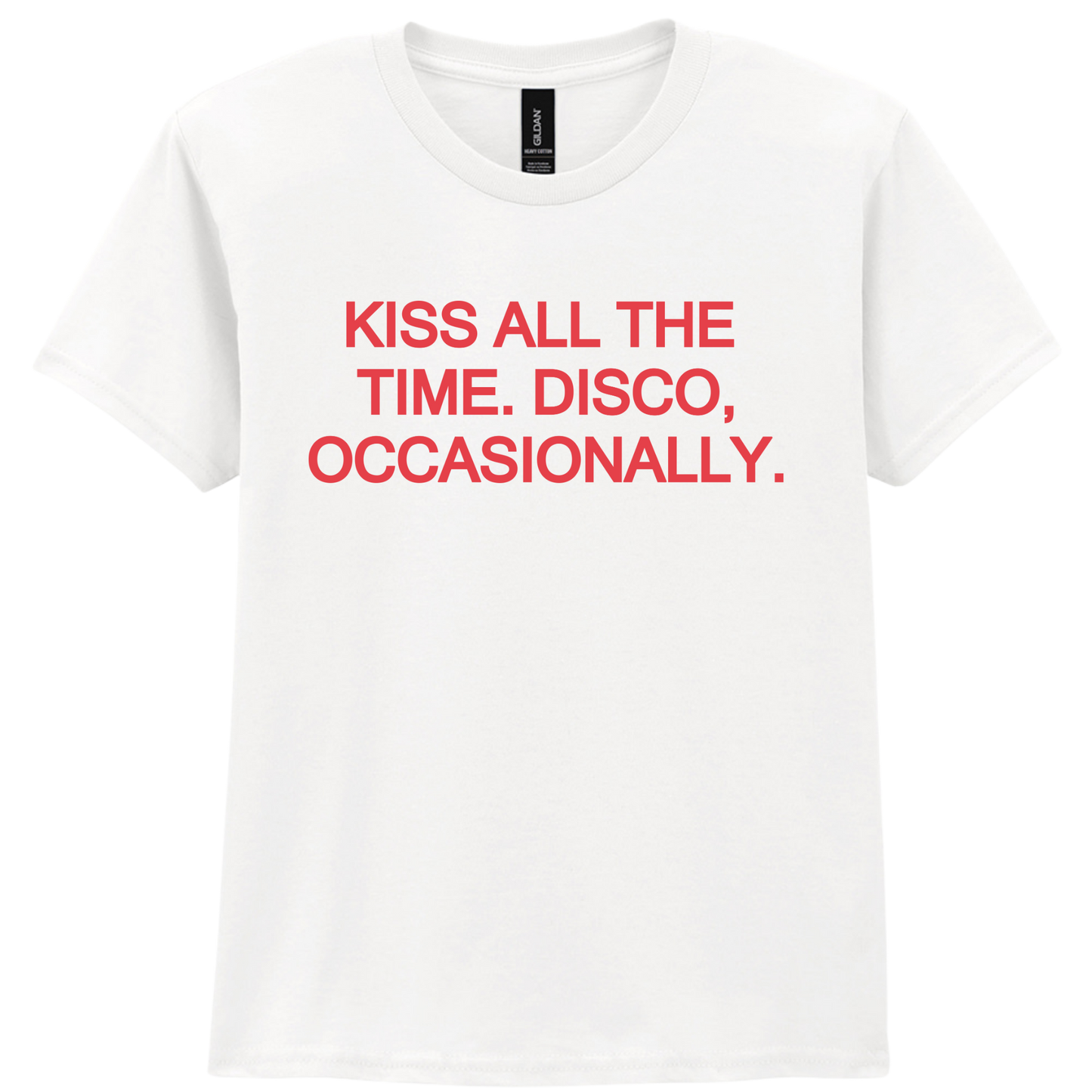 Kiss All The Time 🪩 PUFF Print | T-shirt