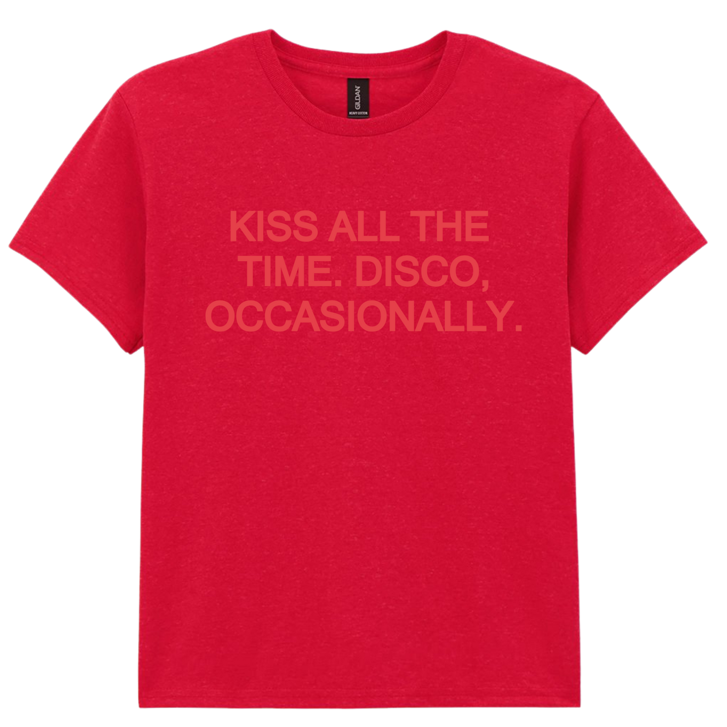 Kiss All The Time 🪩 PUFF Print | T-shirt