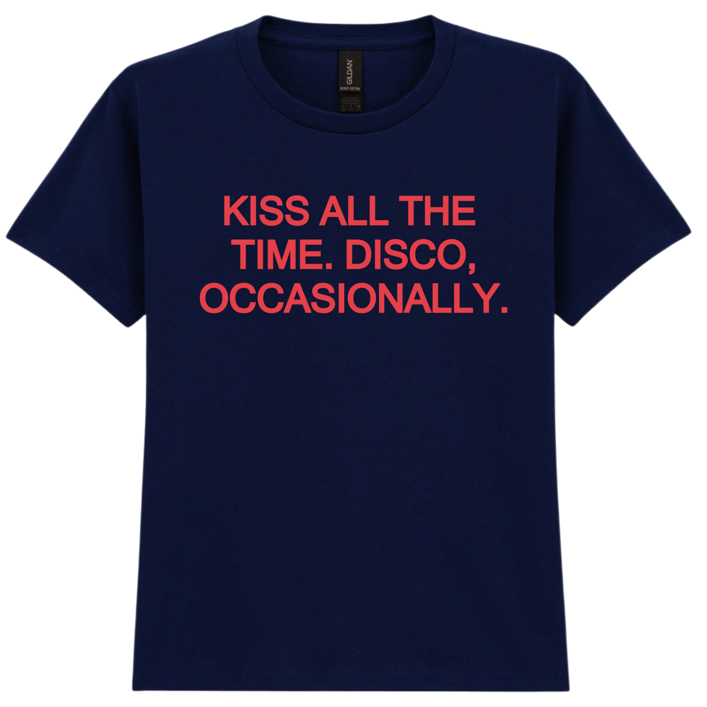 Kiss All The Time 🪩 PUFF Print | T-shirt