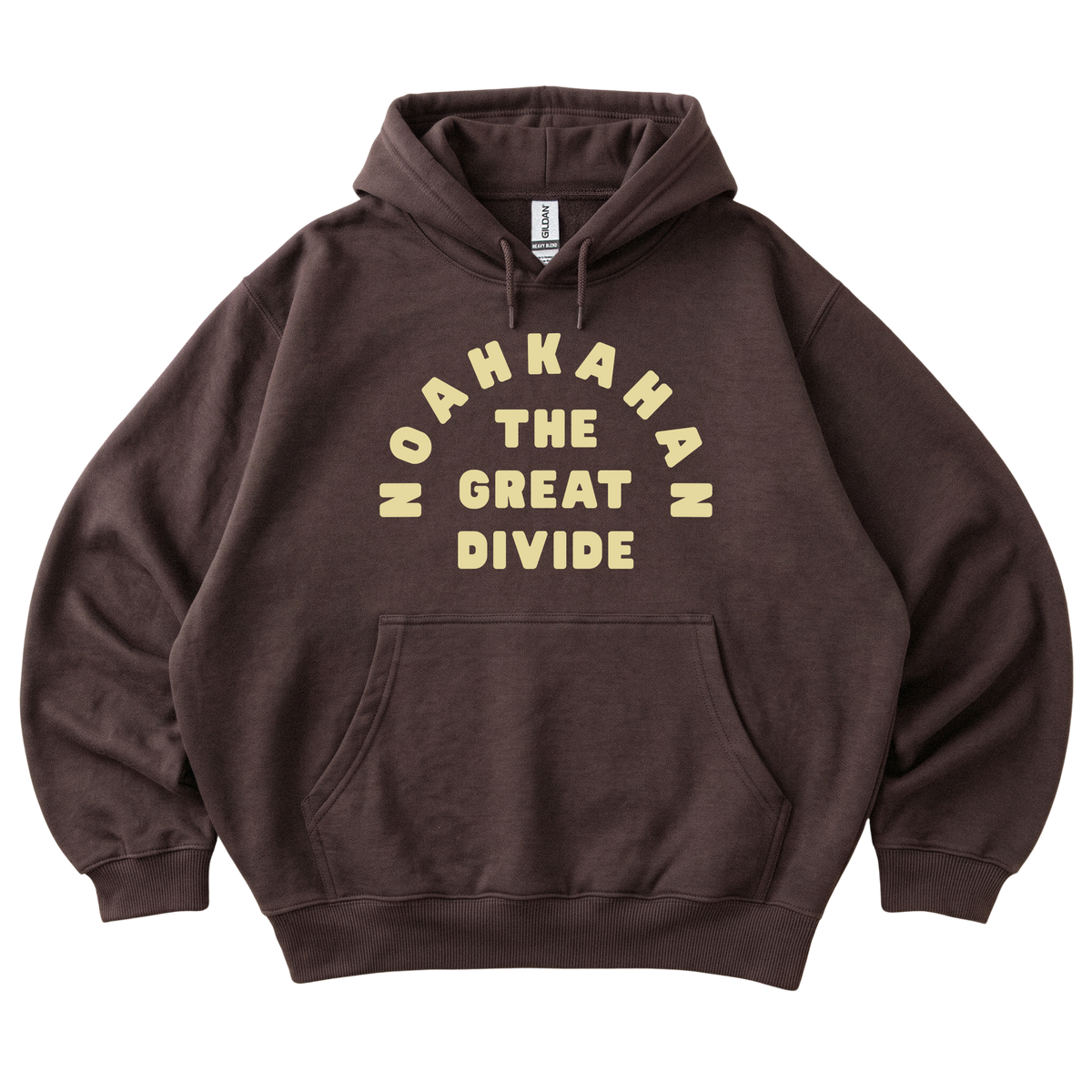 The Great Divide Puff Printed Hoodie |Brown