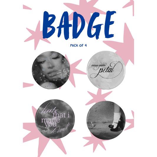 The Ariana Grande Button Badge Pack