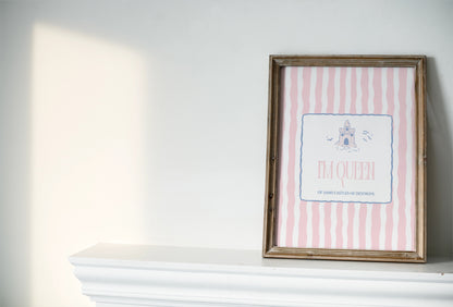 I'm queen of sandcastles he destroys