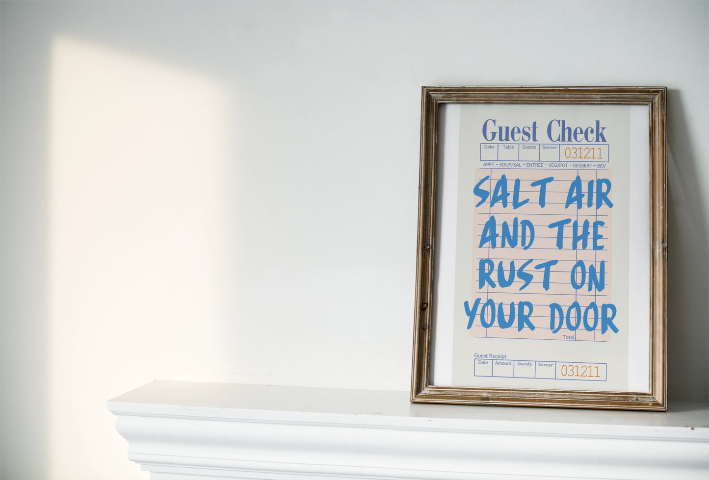 August - Guest Check