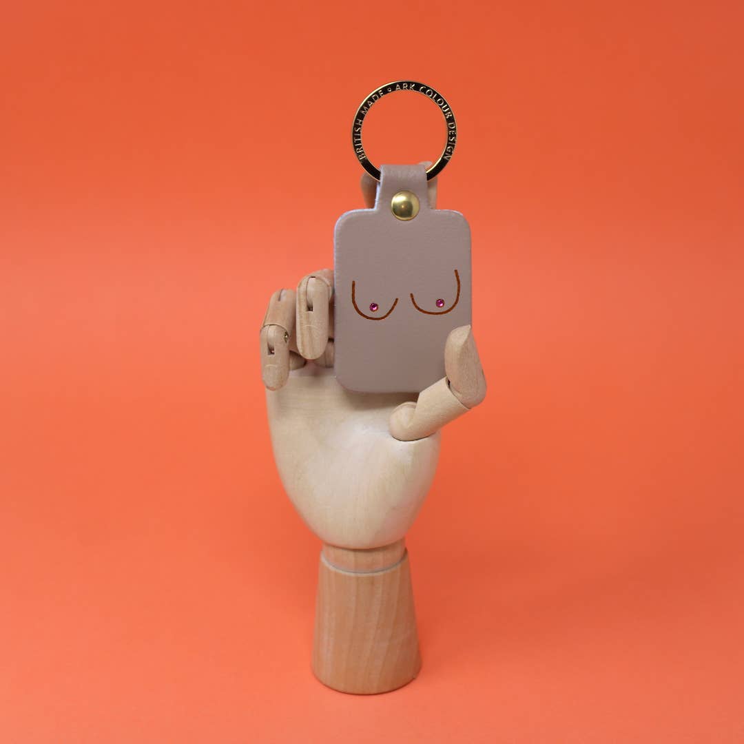 Boob Leather Key Fob