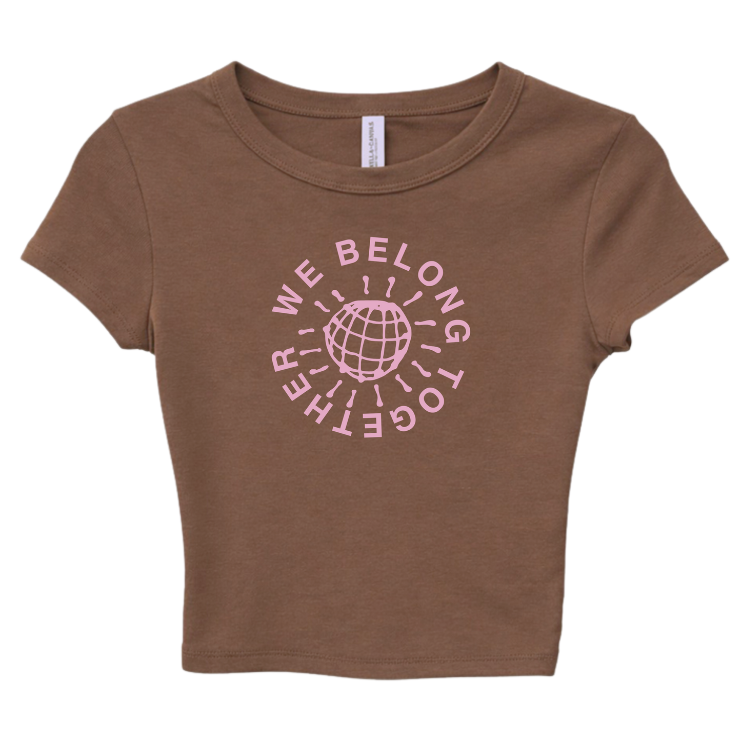 We Belong Together Puff Print | Cropped Baby Tee