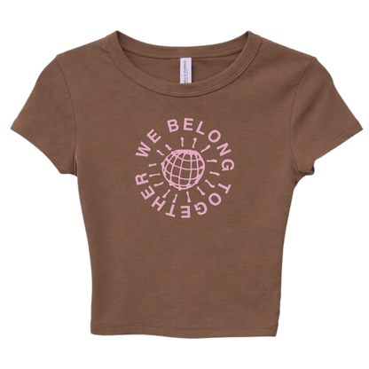 We Belong Together Puff Print | Cropped Baby Tee