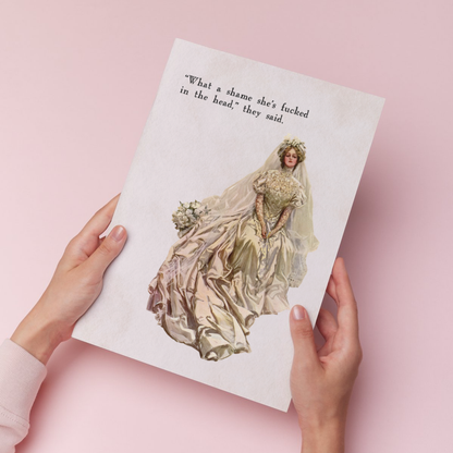 What a shame she's fu*ked in the head