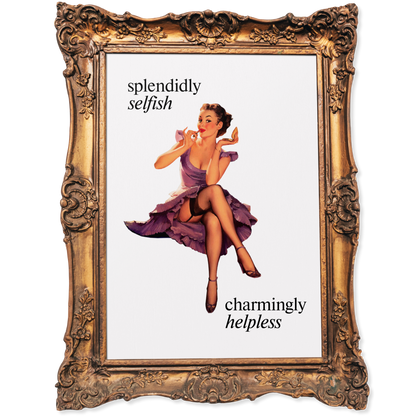 Splendidly selfish, charmingly helpless - The Bolter