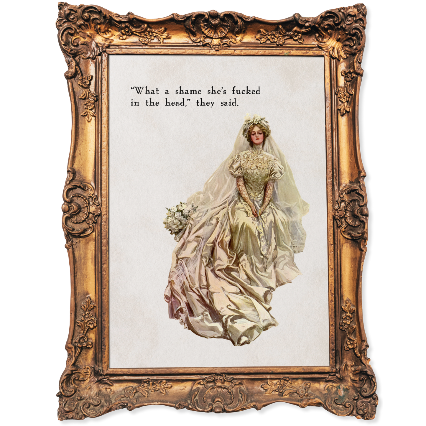 What a shame she's fu*ked in the head