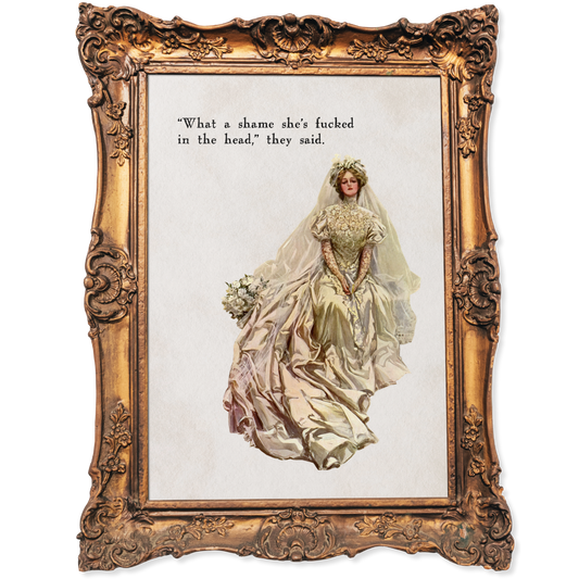 What a shame she's fu*ked in the head